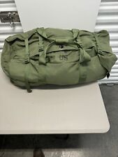 USGI Improved Duffel Bag OD Green Zippered With Wear See Pics picture
