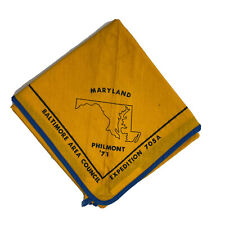 Baltimore Philmont '71 705A Expedition BSA Boy Scout Neckerchief Old Stock  picture