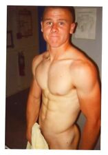 REPRINT 2000's Shirtless Handsome young man gay russian Soldiers vtg photo picture