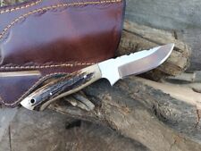 CUSTOM MADE STAINLESS STEEL SKINNING KNIFE  WITH STAG HANDLE picture