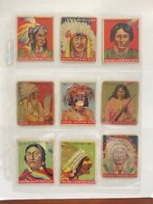 1933 Goudey Indian gum cards lot Captain Jack Red Tomahwak Pontiac Geronimo LOOK picture
