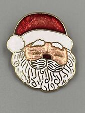 Vintage Santa Claus Face Christmas Lapel Pin Brooch picture