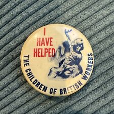 I Have Helped The Children  British American Ambulance Corp WW II Pinback Button picture
