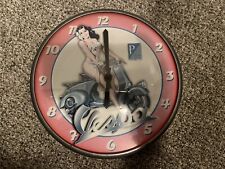 Genuine Piaggio Vespa Felicita Vintage Retro Pin Up Clock Man Cave picture