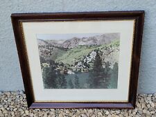 Large Gull Lake--California Vintage Photograph Signed W. Tobecksen, 1953 picture