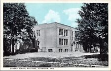 Postcard OH Jefferson - Graded School Building picture