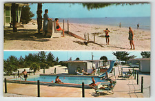 Postcard Chrome Dual View Mitchell's Sand Castle in Sanibel Island, FL picture