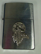 Zippo Lighter Coyote Southwesten Series Vtg Pewter Dreamcatcher Feather picture