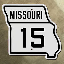 Missouri state route 15 highway marker road sign 1930 Mexico Memphis map 15x14 picture