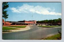 Greenfield MA-Massachusetts, Greenfield High School, Vintage c1967 Postcard picture