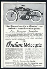 1914 Indian motorcycle Motocycle illustrated vintage print ad picture