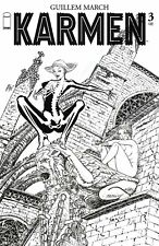 KARMEN #3 MARCH 1:25 B&W VARIANT COVER 9.4 IMAGE  picture