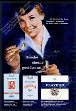1963 BOAC B.O.A.C stewardess art Player's cigarettes German vintage print ad picture