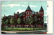 High School Eau Claire Wisconsin c1910 Printed Postcard picture