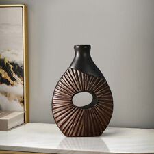 DKTDT Resin Decorative Vase Handmade Elegant Art Vase for Home Decor H11.8 inch picture