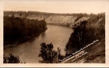 Real Photo Postcard Oxbow Muskegon River in Oxbow, Michigan near Croton picture