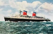 Vtg Postcard SS United States Ocean Liner Ship Retro Steamship MCM Unposted picture
