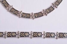 Vintage 925 silver/ 9k gold Native American Necklace & Bracelet set picture