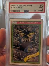 1990 Impel Marvel Universe -Hulk Gray #17 PSA 9 MINT picture