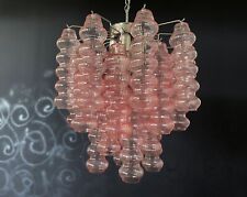 Rare top quality Murano Vintage chandelier - 26 pink glasses tube picture