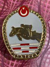 RIDER .. Pin BADGE .. Turkey Turkish Army .. HORSE .. Military uniform chest picture