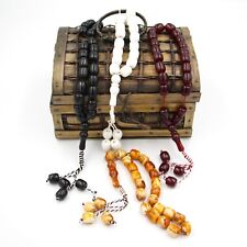 4pcs SET Greek Komboloi Rosary With Bakelite Beads Vintage All Available Colors picture