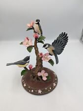 danbury mint Chickadee Bird Figurines Bob Guge Spring Companions  picture