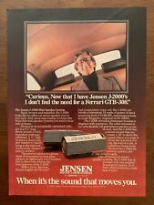 1980 Jensen J-2000 Mini Speaker System Vintage Print Ad/Poster Pop Art Decor  picture