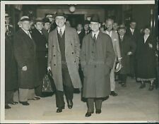 1932 Samuel Insull Floyd Thompson Chicago Il Quizzed Federal Court Wirephoto 7X9 picture