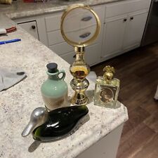 Lot of Four (4) Vintage Avon Pipe  Empty Decanters  Bottles Avon6 picture