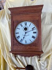 LARGE SELF-WINDING CLOCK CO. NEW YORK CLOCK WITH PENDULUM VERY GOOD CONDITION picture