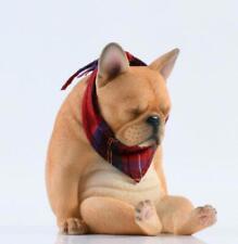 Cute French Bulldog With Scarf JXK045 1/6 Resin Model Animal Dog Art Figure Gift picture
