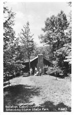 Standing Stone State Park Vacation Cabin Vintage RPPC Unposted Postcard picture