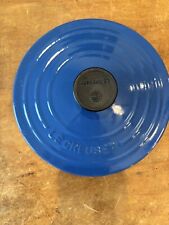 Vintage Le Creuset Lid Only - Blue #20 Used Round picture