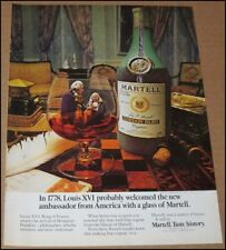 1977 Martell Cognac Print Ad Advertisement Benjamin Franklin Louis XVI KOOL picture