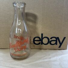 Southford Dairy Southbury CT Antique Milk Bottle One Quart Glass picture