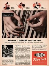 1946 g Dupont Plastic Nylon Zipper Print Ad picture