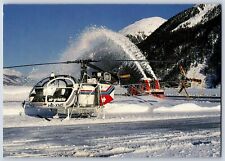 Helicopter Postcard Air Grischa Aerospatiale SA315B Lama HB-XND at Samedan BX19 picture