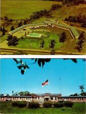 2~Postcards CLARENCE, NY New York  FOUNTAIN COURT MOTOR INN~HE Conlin ROADSIDE picture