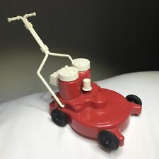 Vintage Tiny Power Mower Salt and Pepper Shakers ~ Plastic Lawnmower ~ USA picture