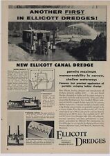 1956 Ellicott Dredges Ad: Canal Dredge Pictured - Baltimore, Maryland picture