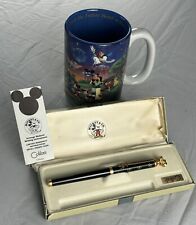 VTG Colibri Disney Scrooge McDuck Ballpoint Pen + Celebrate The Future Mug picture