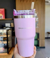 New Starbucks Stainless Steel Vacuum Car Hold Straw Cup Tumbler 20oz picture
