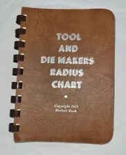 Vintage Tool and Die Makers Radius Chart Reference Guide Herbert Rock 1953 picture
