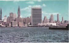 An East River View of the United Nations, New York City, New York Postcard picture