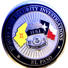 RARE EL PASO TEXAS HS INVESTIGATION SPECIAL AGENT 1.74