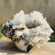 5700g Natural Chrysanthemum Crystal Cluster And Chalcopyrite Symbiotic Crystal picture