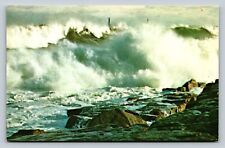 Pounding Surf Rockport Cape Ann Massachusetts VINTAGE Postcard picture