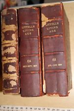 3pc Littells Living Age 1884 1877 Master Copies Antique Books Publication picture