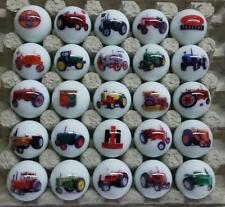 Set of 25 Farm Tractor Glass Marbles picture